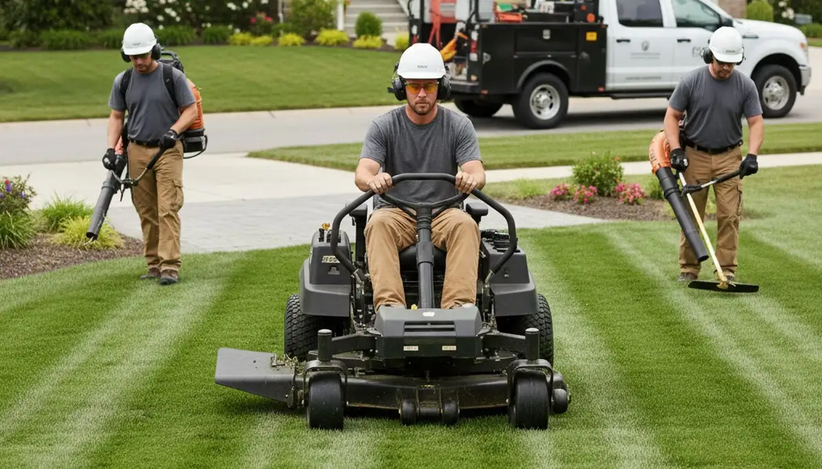 Arbor Tree Care crew providing tree service in Royal Oak, MI for residential lawn and landscape care