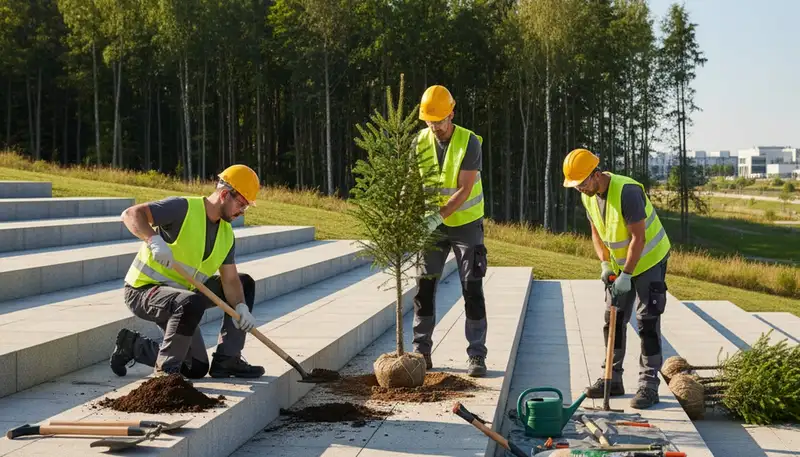 Tree planting service in Royal Oak, MI for healthy, properly placed landscape trees