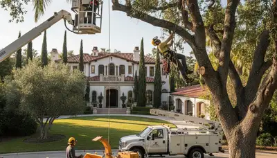 Tree service crew in Royal Oak, MI providing professional tree trimming and removal services