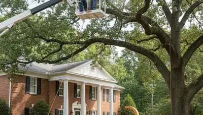 Tree service crew in Royal Oak, MI providing professional tree care for local homeowners
