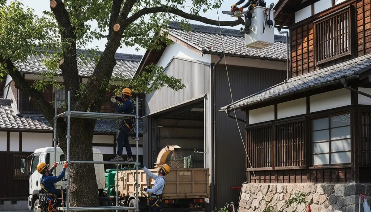 Tree service crew in Royal Oak, MI providing professional tree trimming and removal services