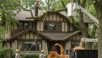 Tree service crew in Royal Oak, MI providing professional tree care and removal services