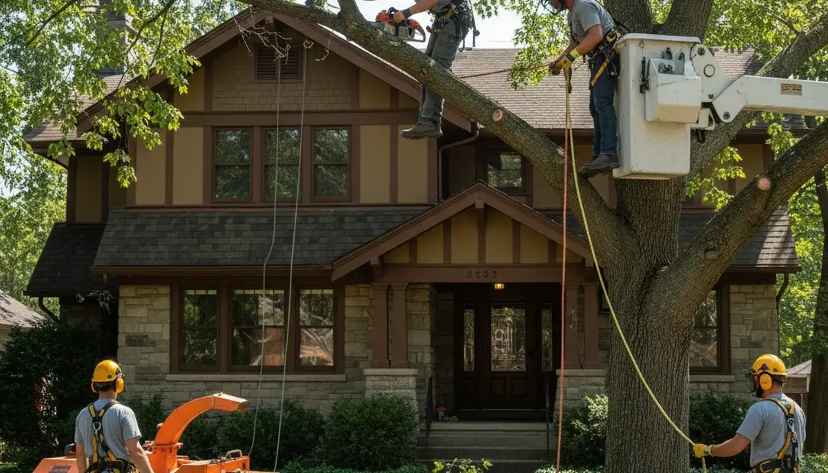 Tree service crew in Royal Oak, MI providing professional tree trimming and removal services