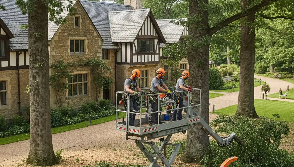 Tree service crew in Royal Oak, MI providing professional tree trimming and removal services
