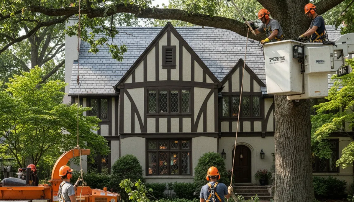 Tree service crew in Royal Oak, MI providing professional tree trimming and removal services