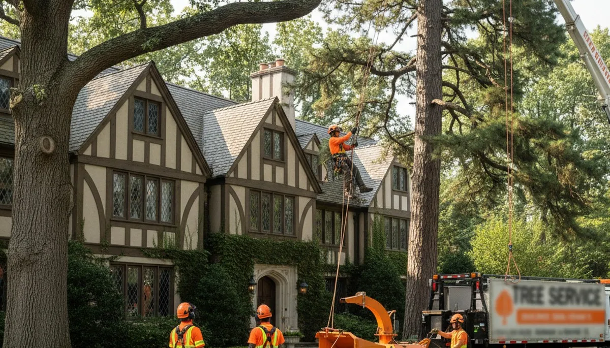 Tree service crew in Royal Oak, MI providing professional tree care and removal services