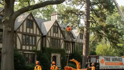 Tree service crew in Royal Oak, MI providing professional tree care and removal services