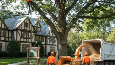 Tree service crew in Royal Oak, MI providing professional tree care and removal services